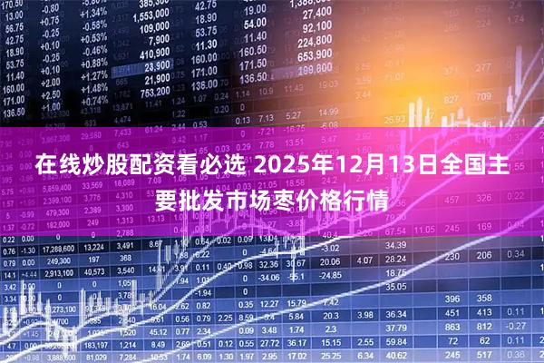 在线炒股配资看必选 2025年12月13日全国主要批发市场枣价格行情
